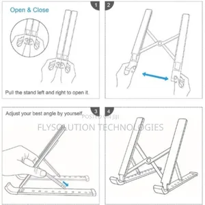 Folding Storage Bracket Adjustable Laptop and Tablet Stand