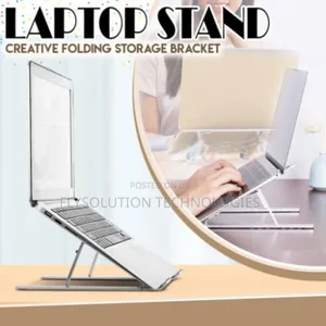Folding Storage Bracket Adjustable Laptop and Tablet Stand