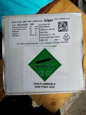 Drager Gas Bottle
