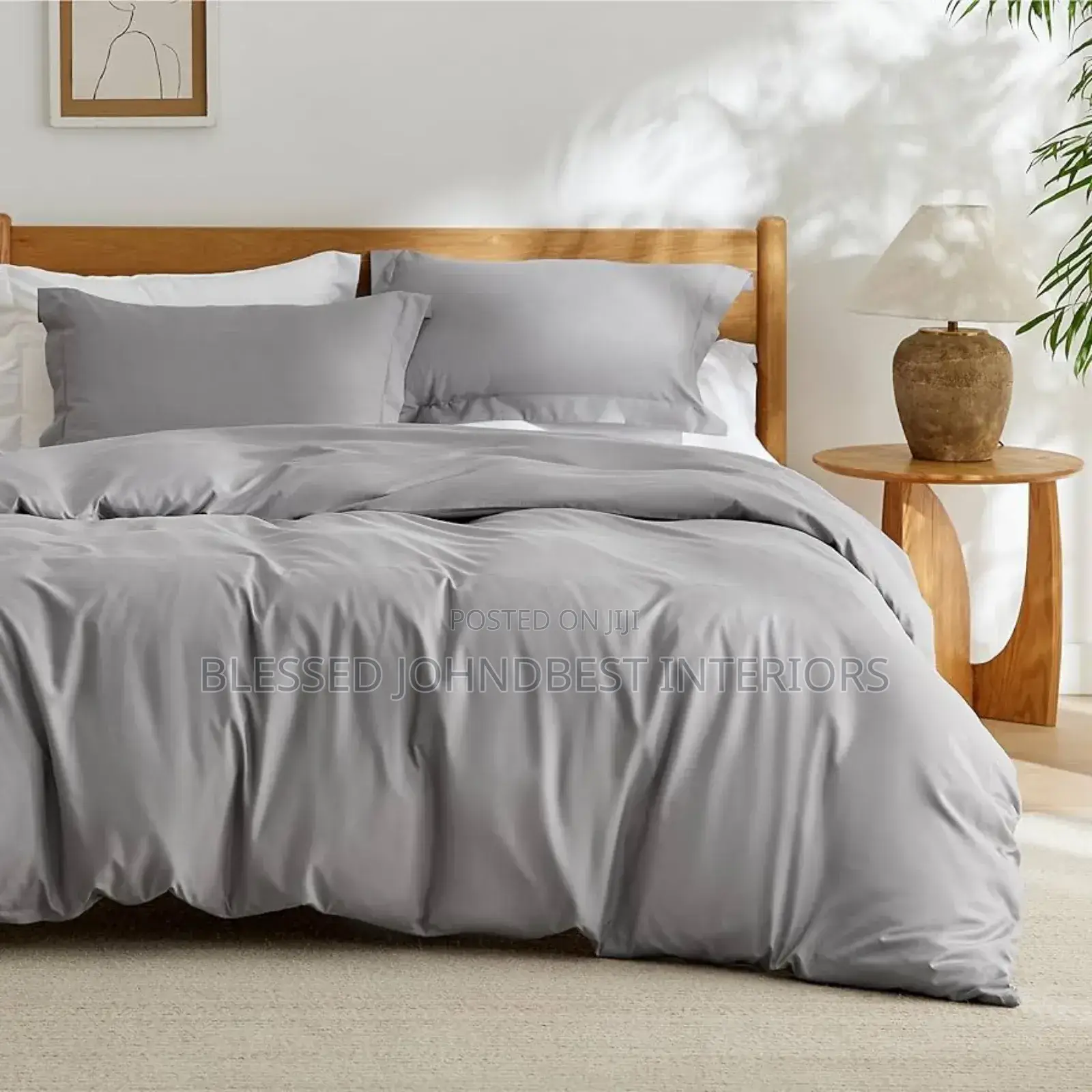 Plain Bedsheet and Duvet Set
