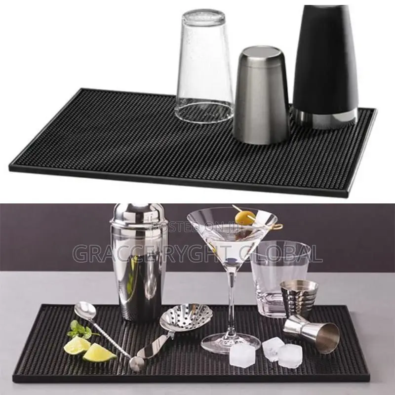 Medium Cocktail Bar Mat ( Black)