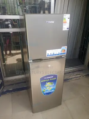 130 Litres Snowsea Double Door Refrigerator. Silver Color