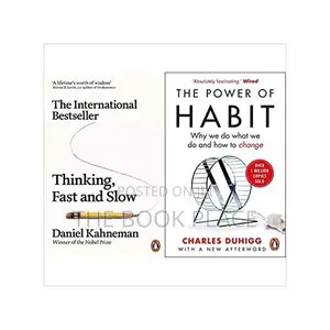 Thinking Fast and Slow + the Power of Habit(Set of 2 Books)