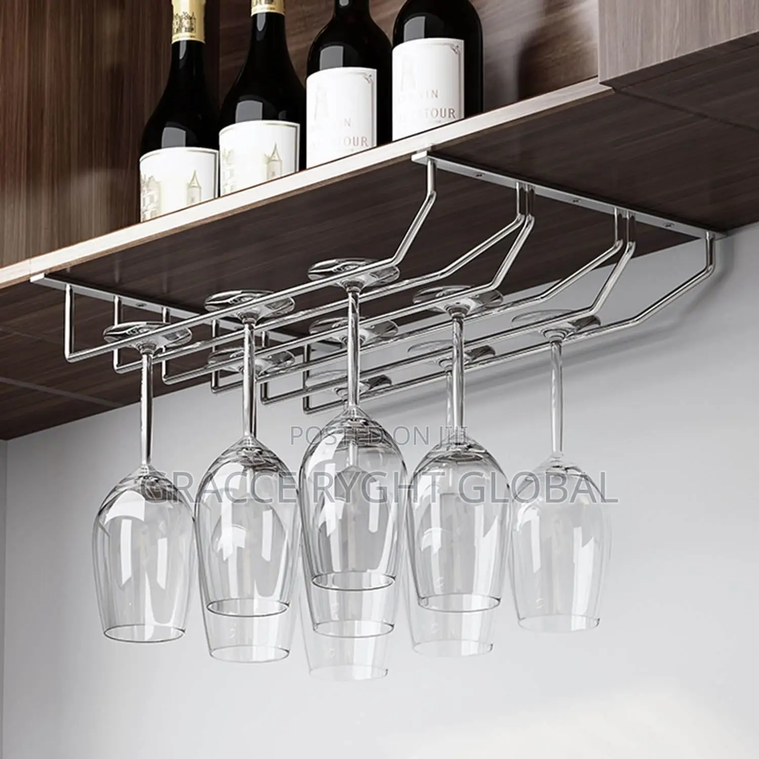 Stainless Wine Glass Holder/Rack