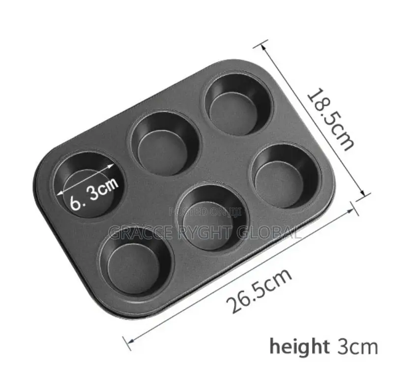 6 Holes Muffins Cake Pan