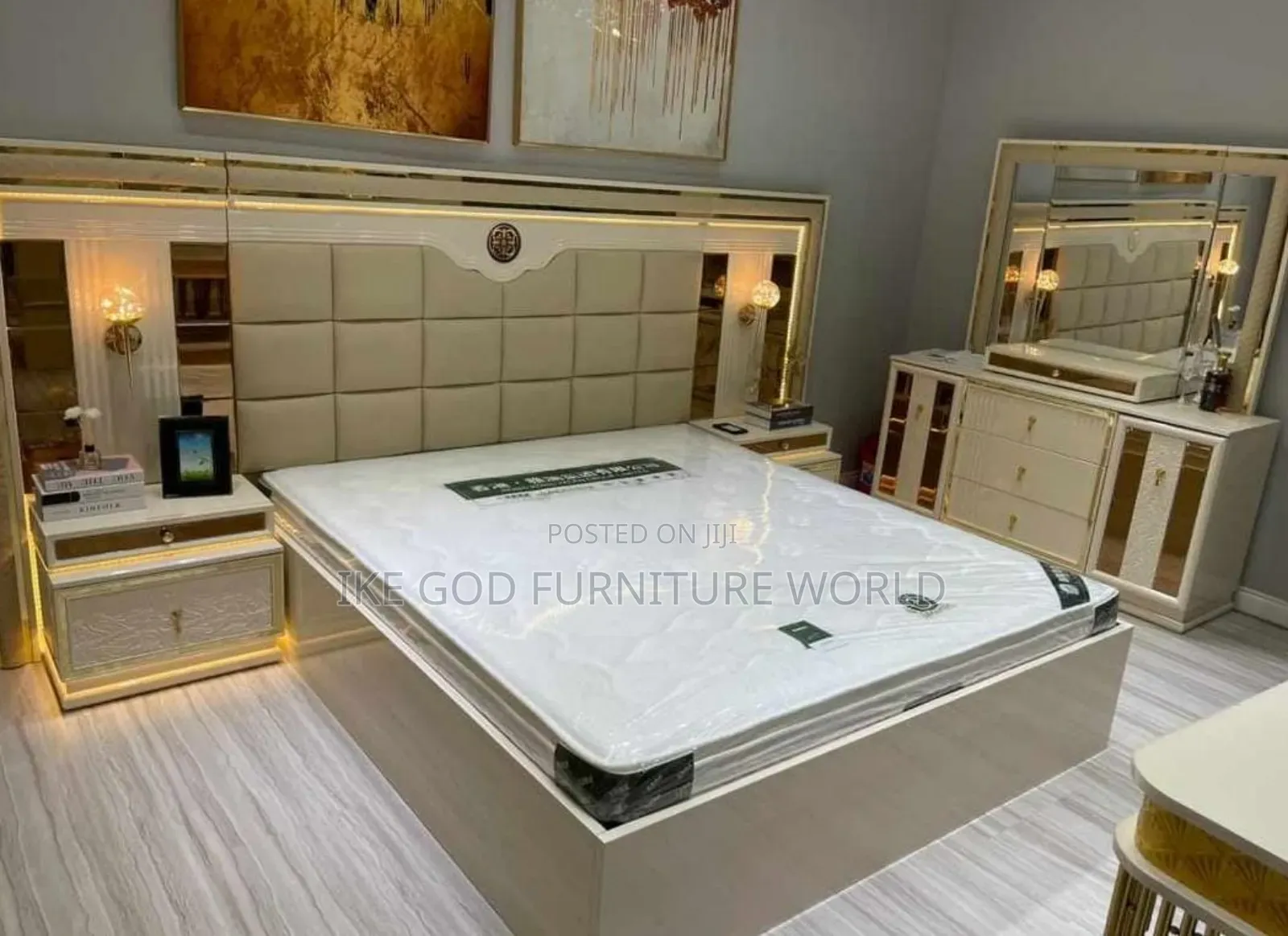 6by7 Imported Turkish Family Bed With Dressing Mirror