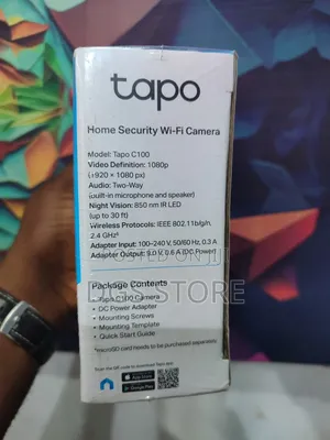 Tapo Tp Link Home Security Wifi Camera C100