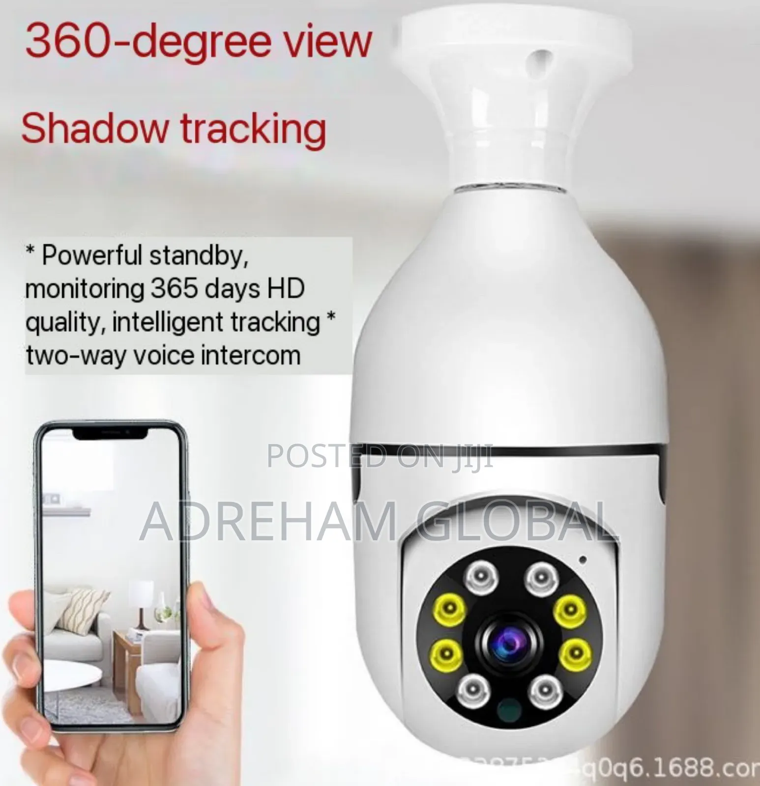 360 Degree View Rotating Panorama Surveillance Camera