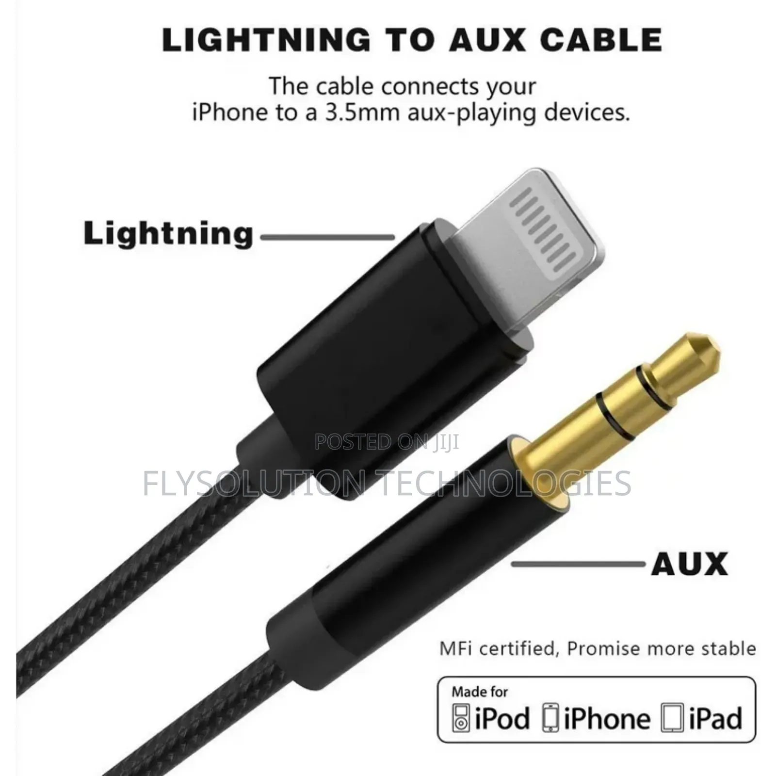 Onten Otn-131 Lightning Audio Cable to 3.5mm Jack