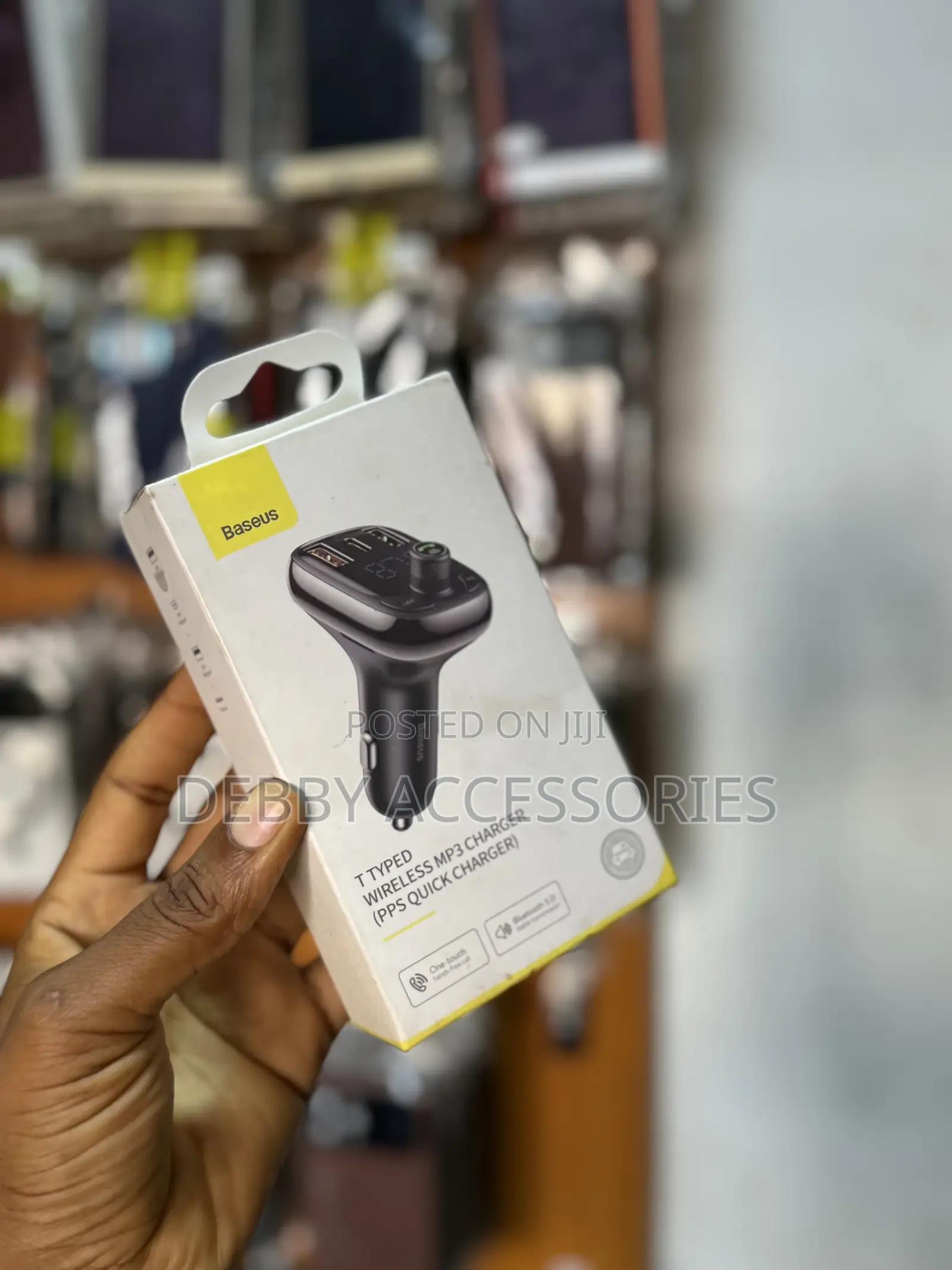 Baseus T Type Wireless Mp3 Charger- S-13