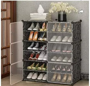6 Layers Detachable Elegant Strong Quality Plastic Shoe Rack/Wardrobe