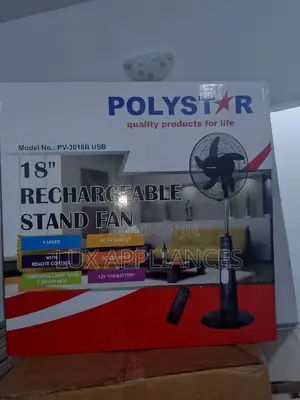 Rechargeable Standing Fan Pv-3018busb Polystar 18inches