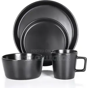 16 Pieces Stoneware Ceramics Dinner Set Plates Cups Bowl