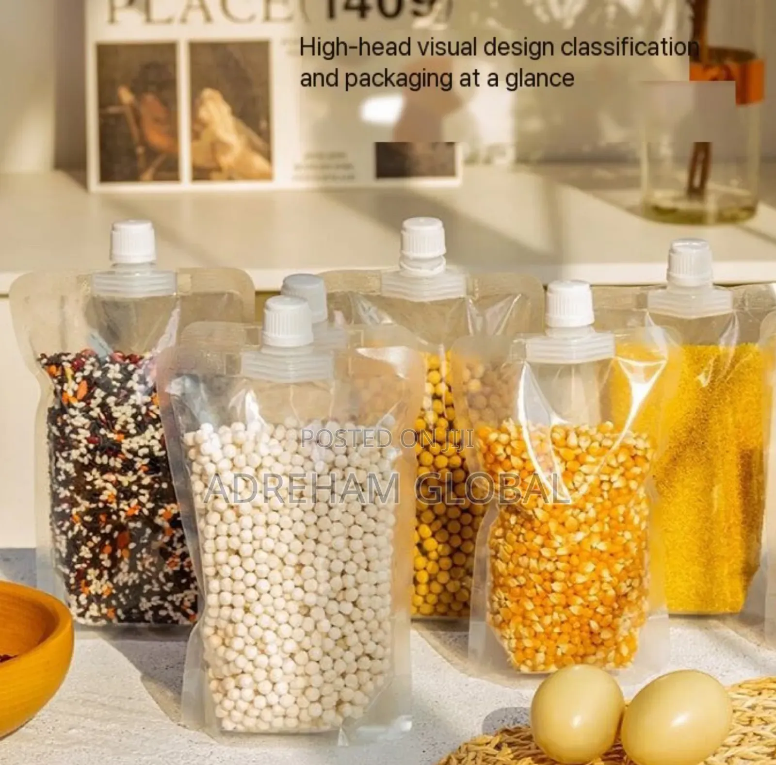 Strong Transparent Sunction Nozzle Bag 2.5L