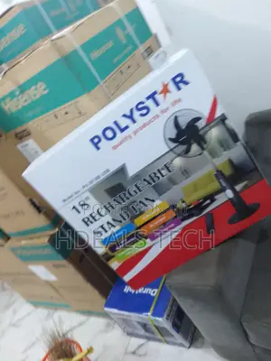 Polystar Rechargeable Fan > With Remote Control > 18 Inches.