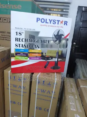 Polystar 18' Rechargeable Standing Fan