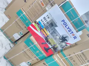 18' Powerful Rechargeable Standing Fan | POLYSTAR