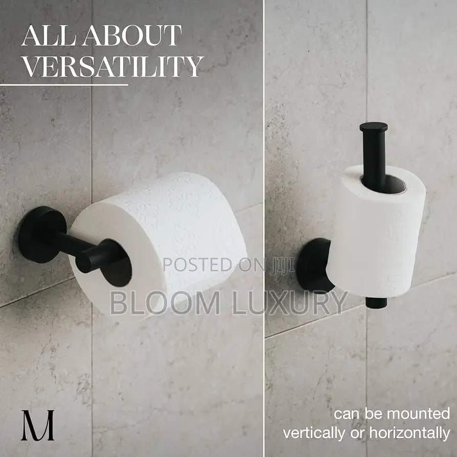 Matte Black Toilet Paper Holder