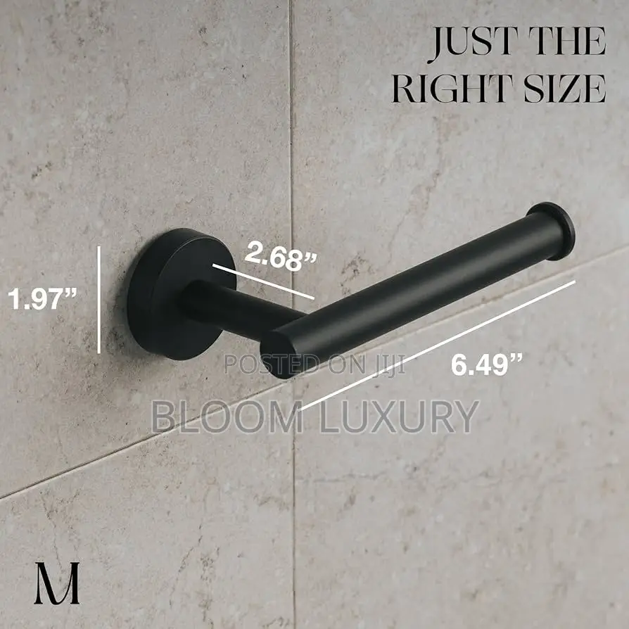 Matte Black Toilet Paper Holder