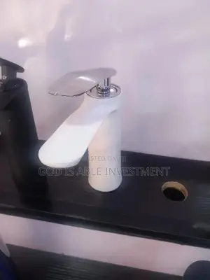 White and Silver Mixer Tap