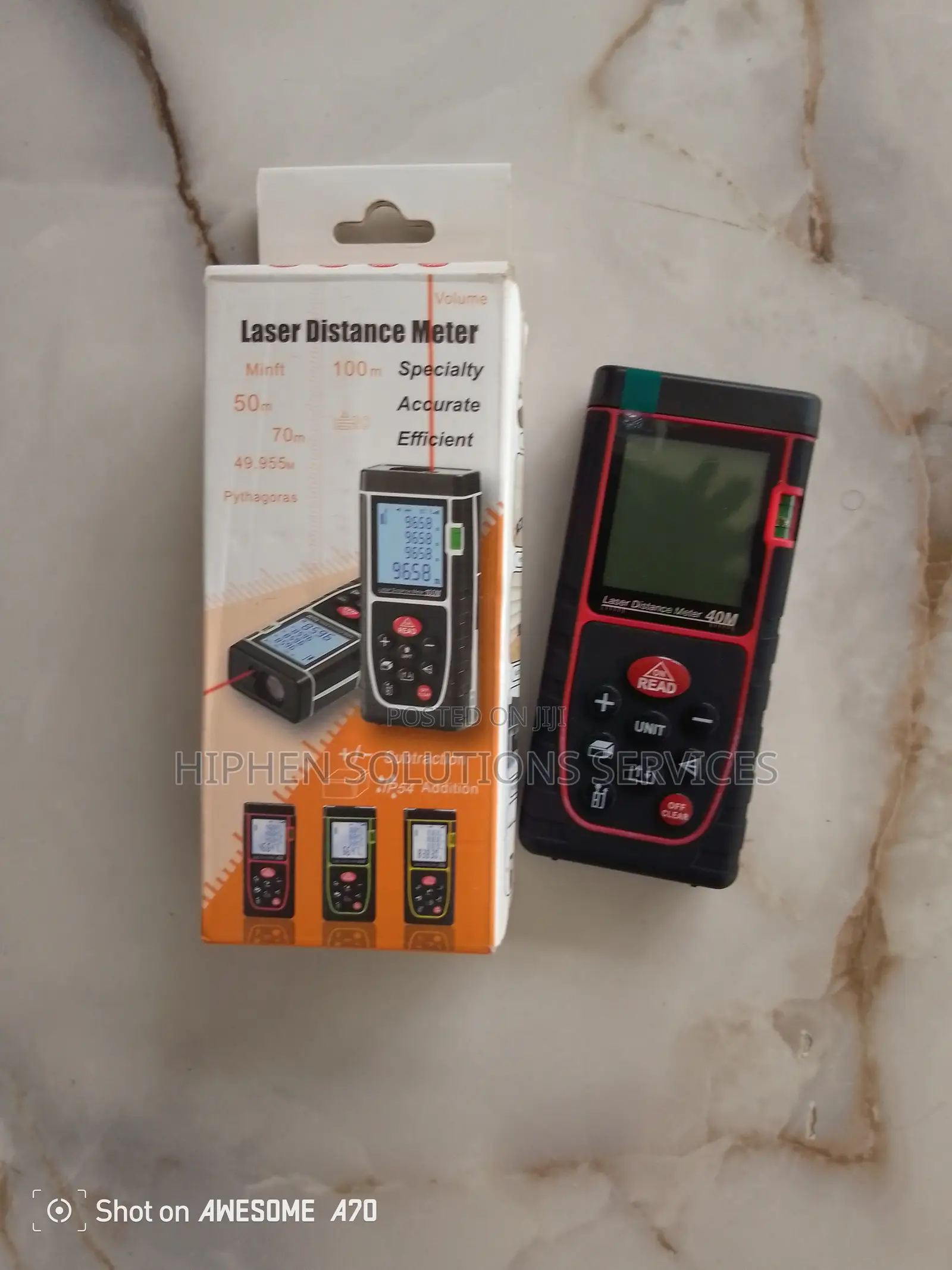 40M Digital Laser Distance Meter Electronic Angle Sensor