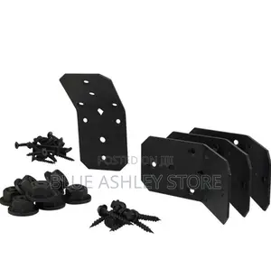 Ozco Building 4-Inch Flush Inside 45-Degree Angle Bracket