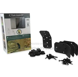 Ozco Building 4-Inch Flush Inside 45-Degree Angle Bracket
