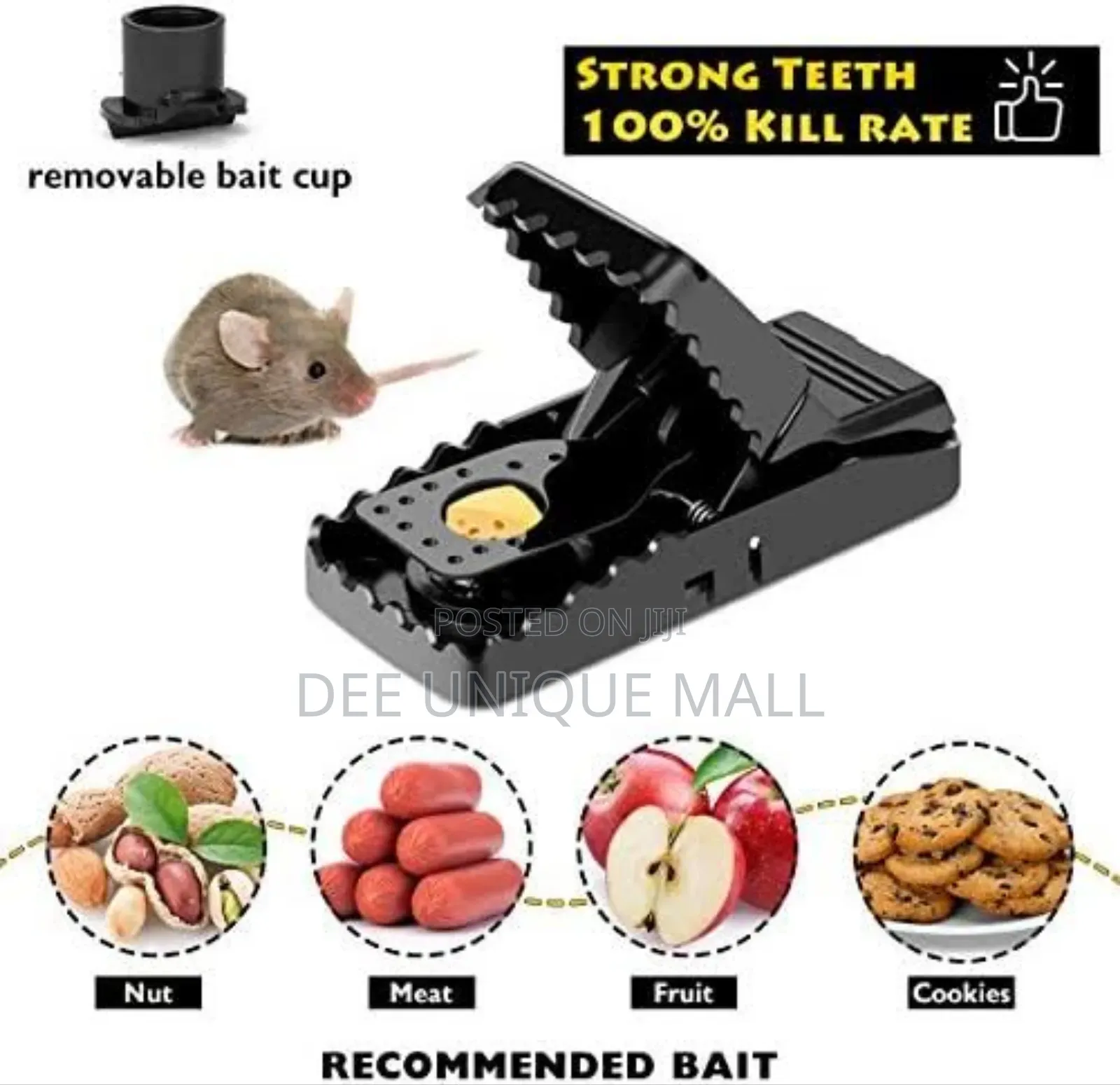 Heavy Duty Rat Trap Reusable Plastic Mouse Traps for All