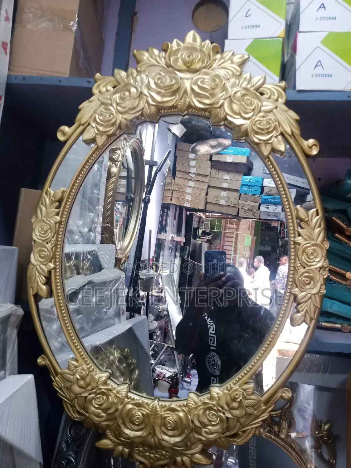 Executive Gold Mirror