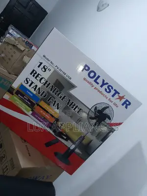 Best Quality Polystar Standing Rechargeable Fan With Remote