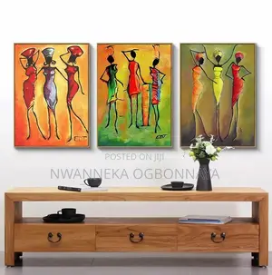 African Woman Classic Vintage Wall Art Canvas Painting