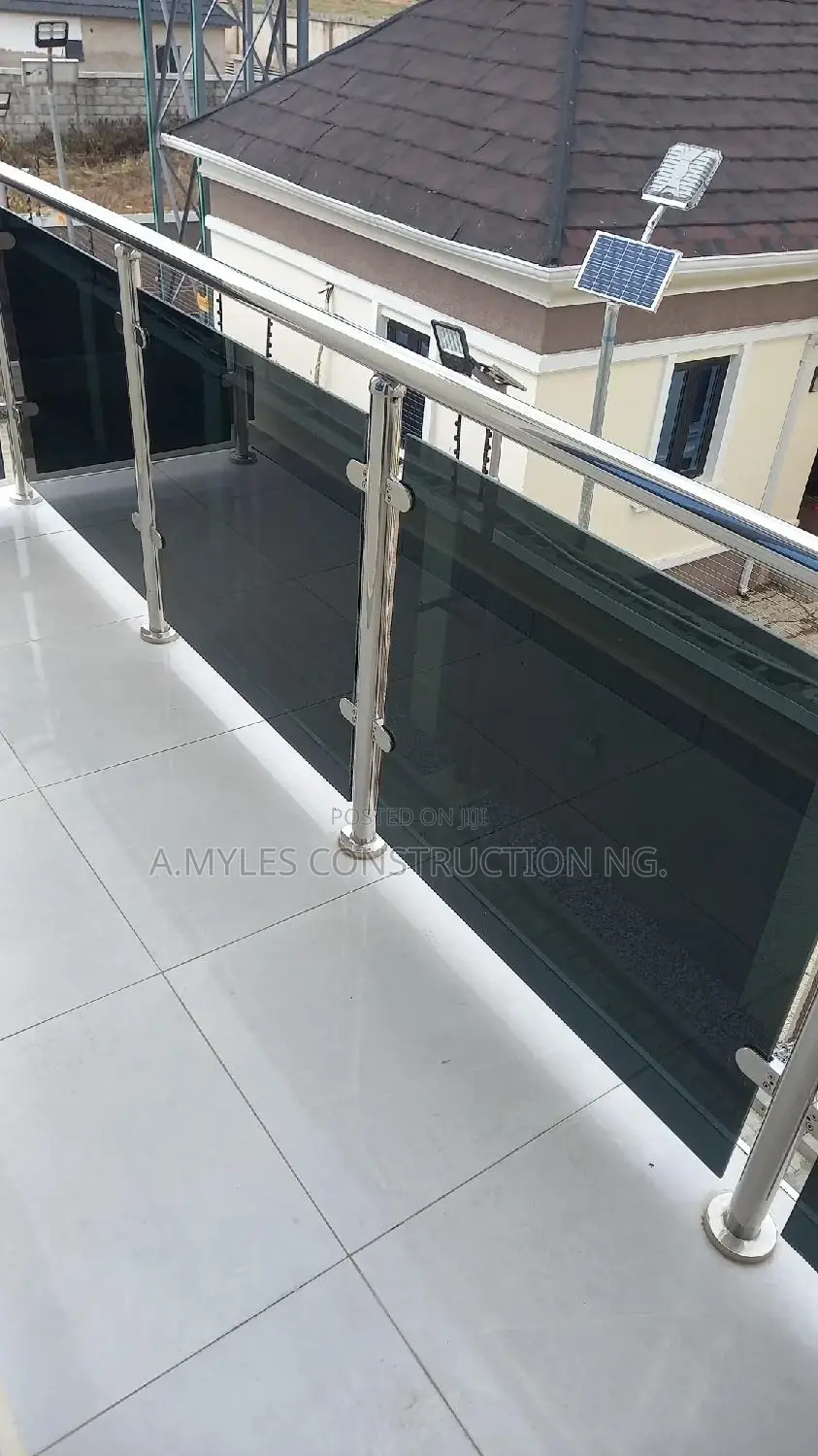 Balcony Grey Grass Rail