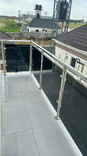 Grey Grass Balcony Rail