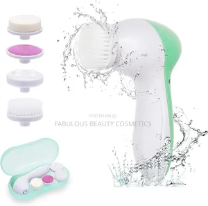 Painless Facial Brush Set Wt 4 Interchangeable Face Scrubber