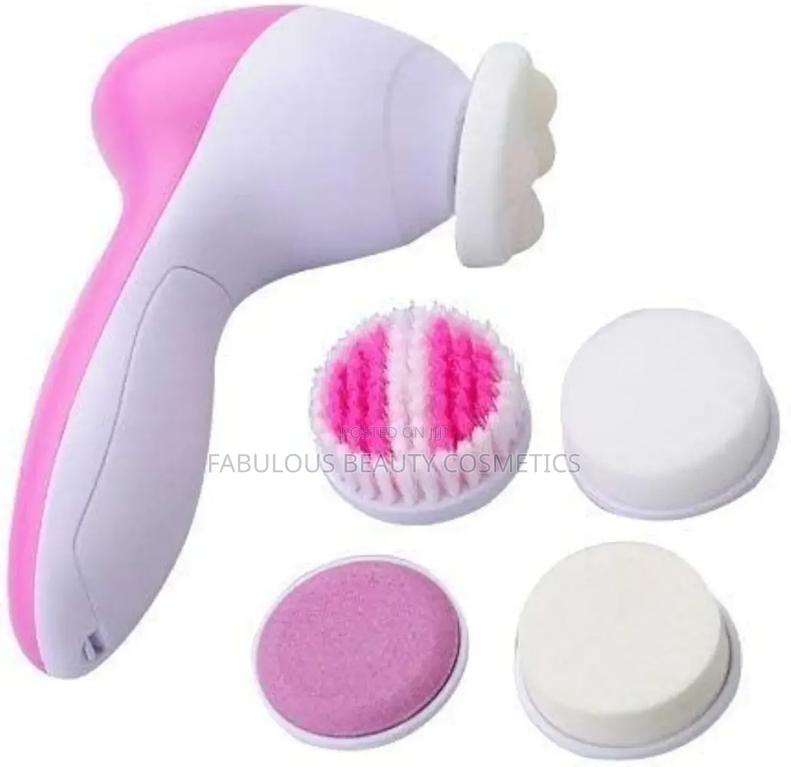 Painless Facial Brush Set Wt 4 Interchangeable Face Scrubber