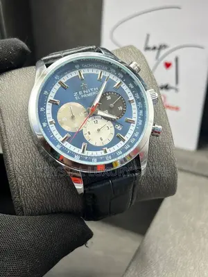 Zenith Quality Luxury Genuine Leather Wristwatch
