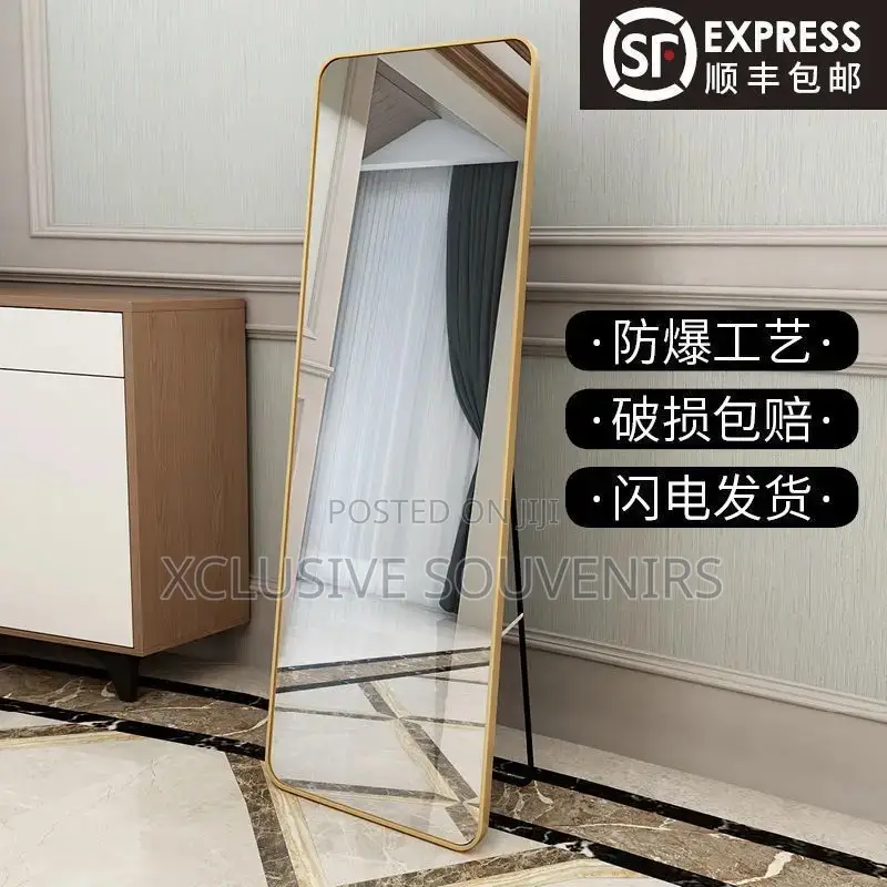 Household Floor Mounted Full Body Dressing Mirror