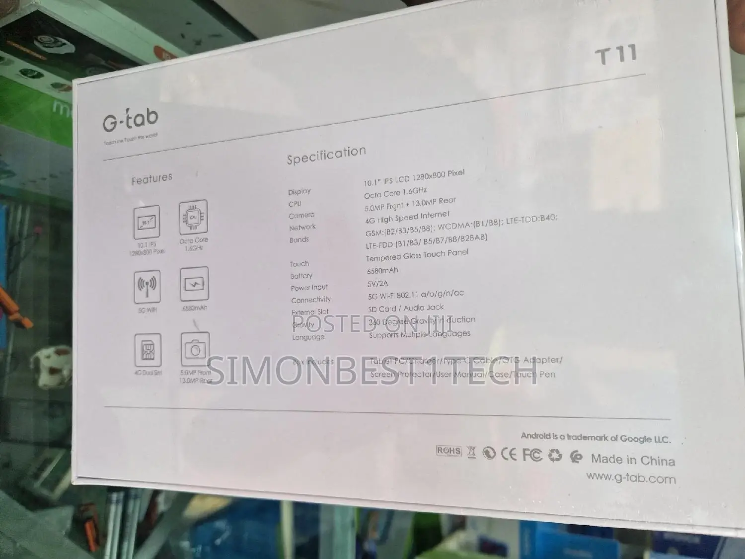 New G-Tab T11 128 GB Gray
