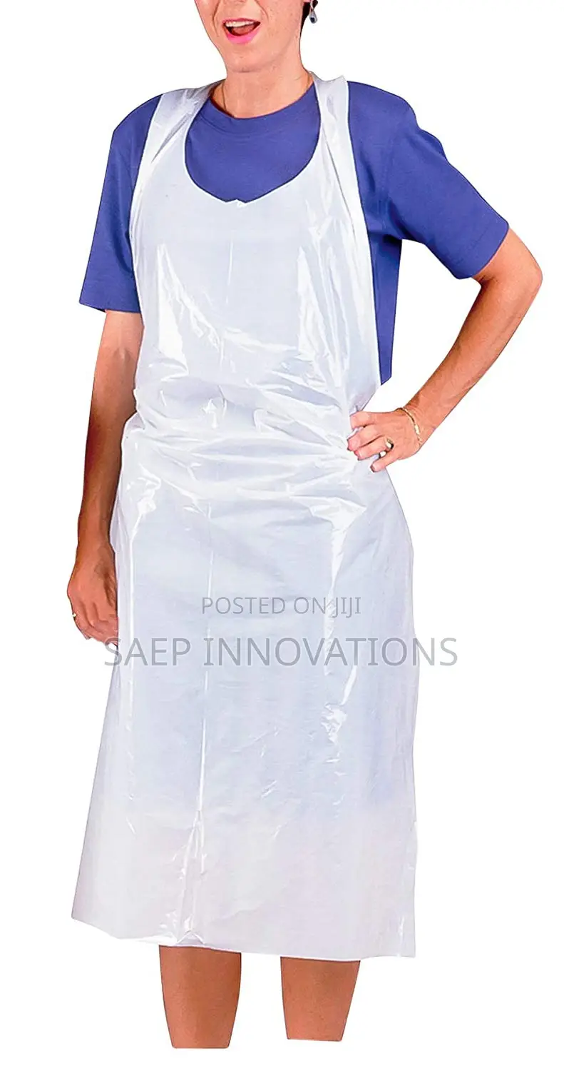 Disposable Plastic Apron White X 100 PCS