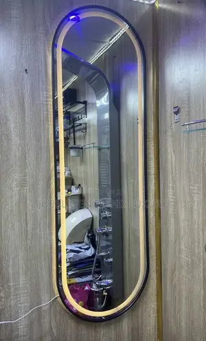 Black Frame Dressing Mirror With Led 120by60