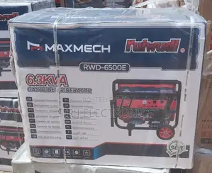 6.3kva Maxmech Keystart Petrol Generator With 100% Copper