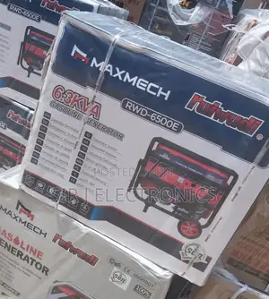 Brand New 6.3kva Maxmech Keystart Petrol Generator+ Warranty