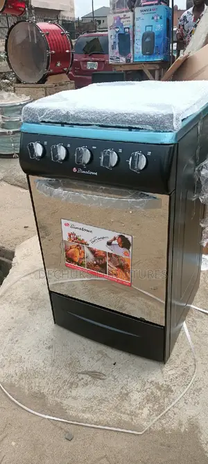 >Binatone 4 Burner With Auto Ignition Grill Oven Gas Cooker<