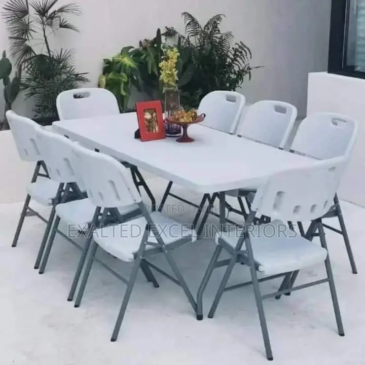 Quality Foldable 8 Seater Chairs and Table Set