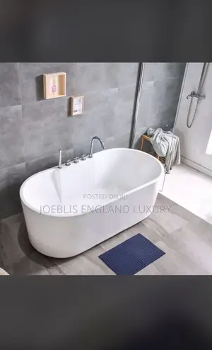 Bathtub With Multi Mixer Taps