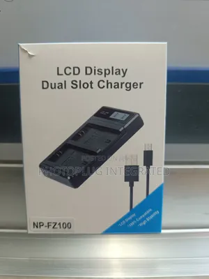 NP-FZ100 LCD Display Dual Battery Charger