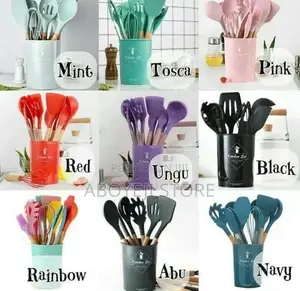 Silicone Kitchen Utensils Set ( 12pieces )
