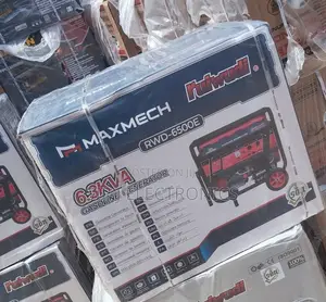 Original 6.3kva Maxmech Keystart Petrol Generator + Warranty