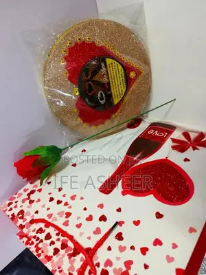 Lovers Package - Simple Frame, Rose Flower in a Fancy Bag 01