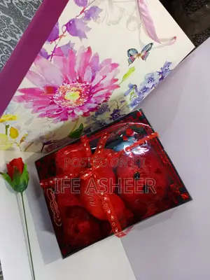 Lovers Package: A Teddy Bear Rose Flower in a Fancy Bag 04